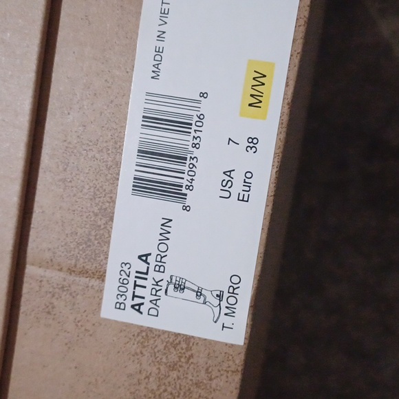 Born Brown leather boots size 7 Attila dark brown - Picture 10 of 10